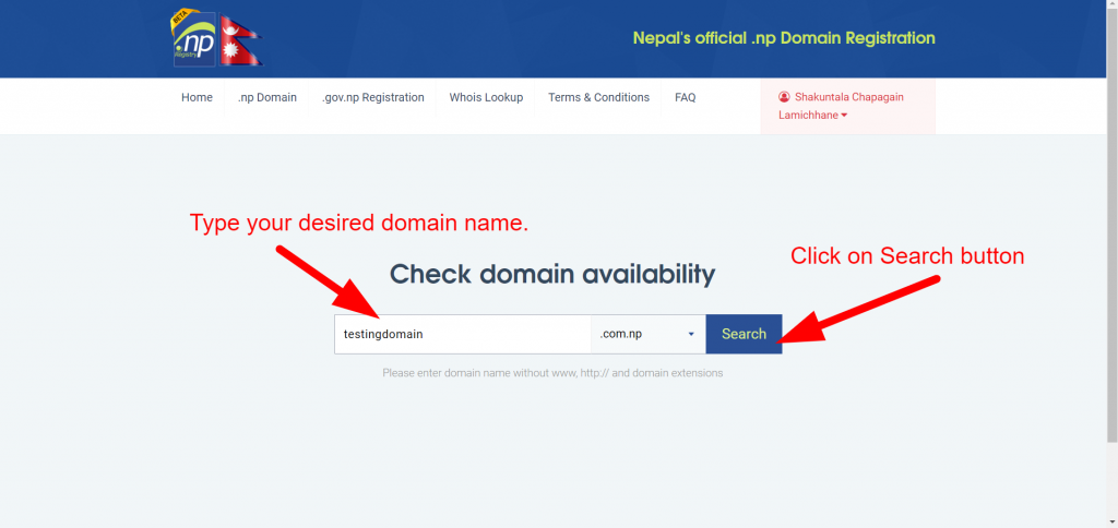 How to register a free domain name in Nepal?