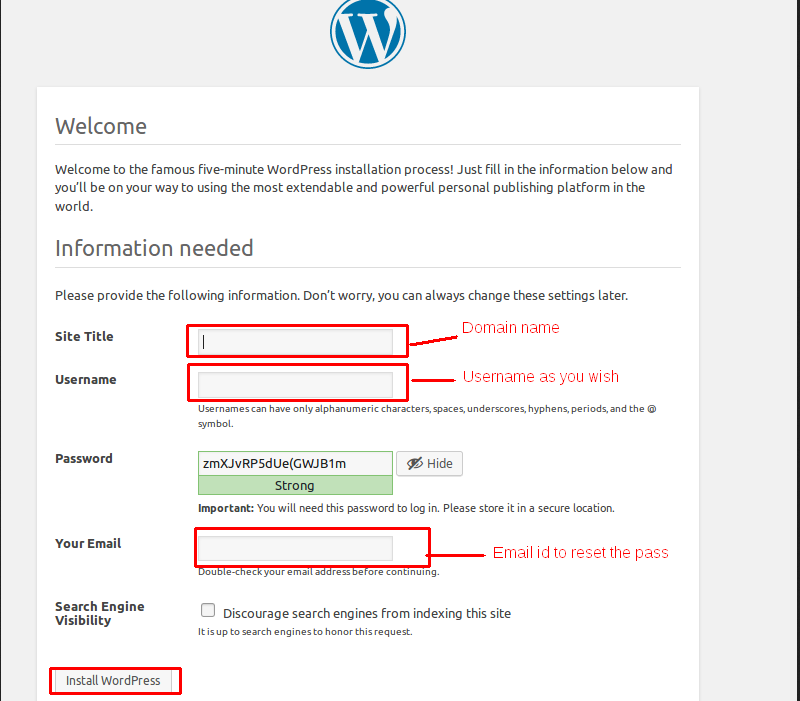 How to install wordpress manually twenty three