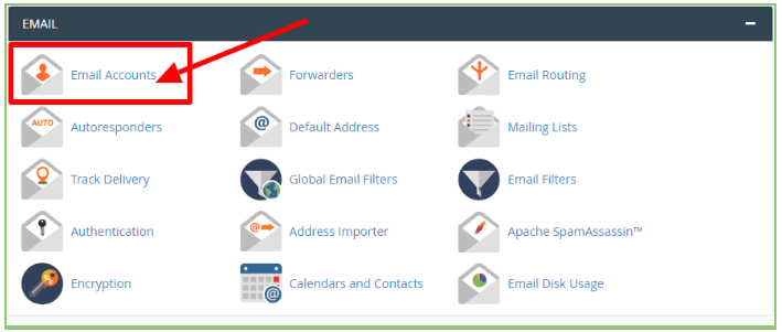 How to create and manage email accounts?