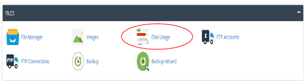 Disk Usage in a cPanel
