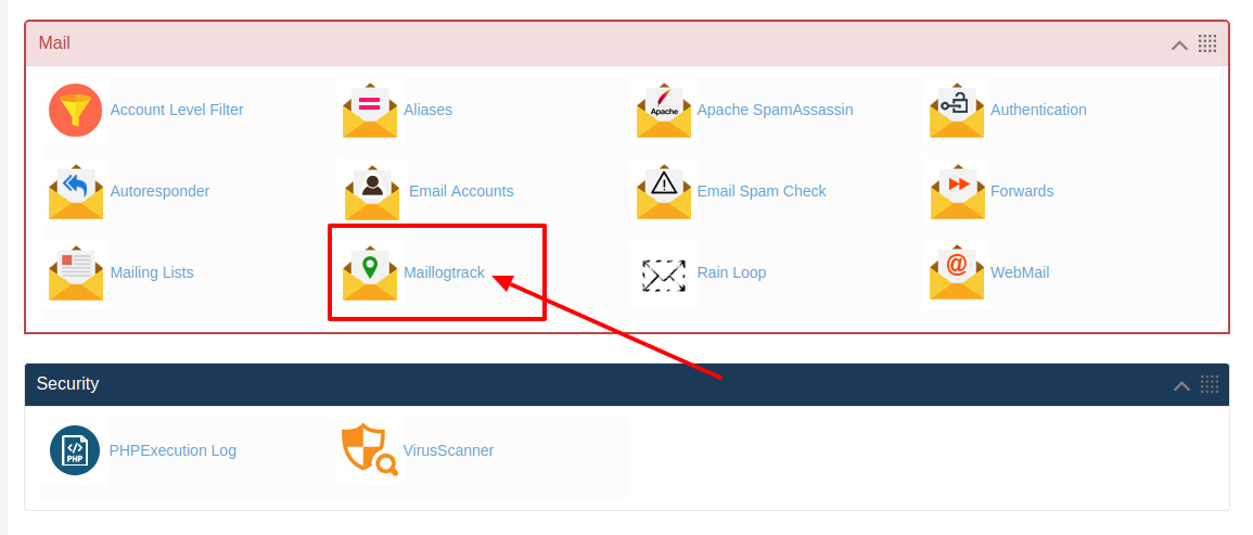 How to create Maillogtrack in HS Panel in Virtual Server?