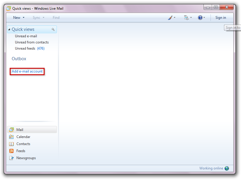 Manually Set Up E-mail with Windows Live Mail using POP3