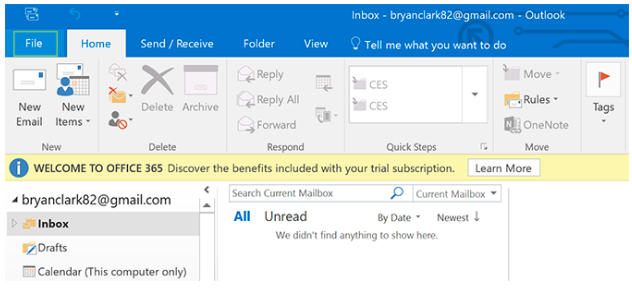 Outlook E-Mail Configuration